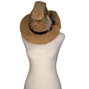 Saint Laurent Beige Straw Hat l S